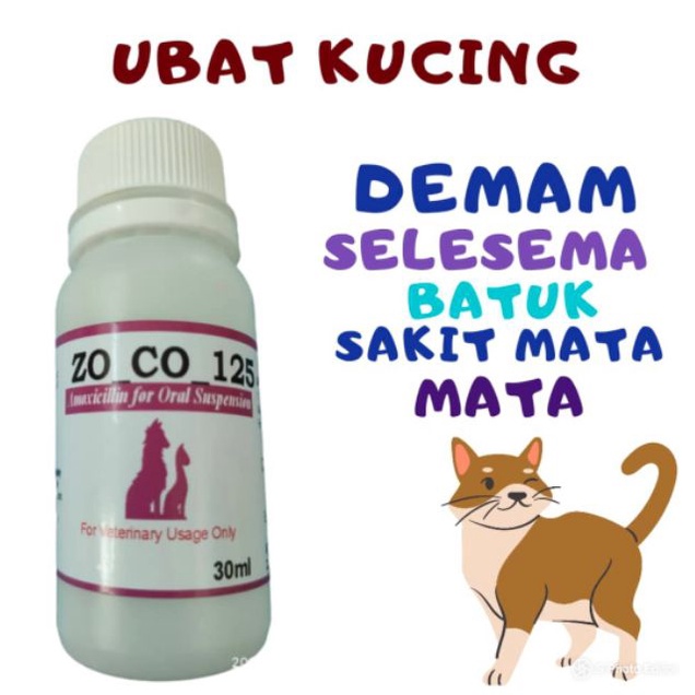 Zo Co 125_UBAT-DEMAM-SELESEMA-SAKIT MATA-KUCING 30ml  Shopee Malaysia