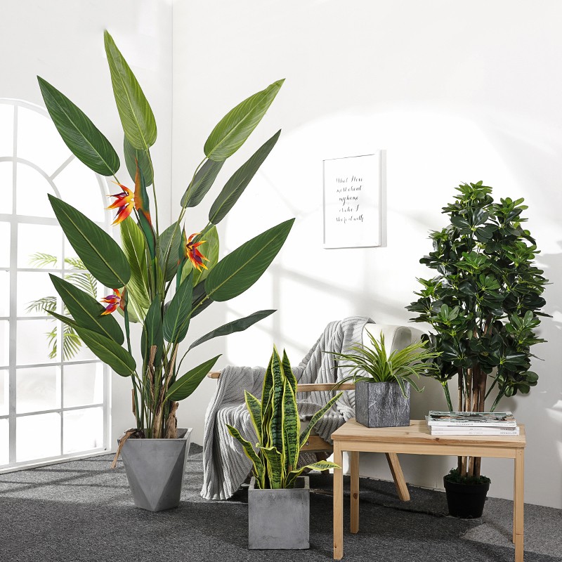 Nordic Landing Large Simulation Plant Decoration Living Room Indoor Traveler Banana Tree Bird Of Paradise Fake Plant