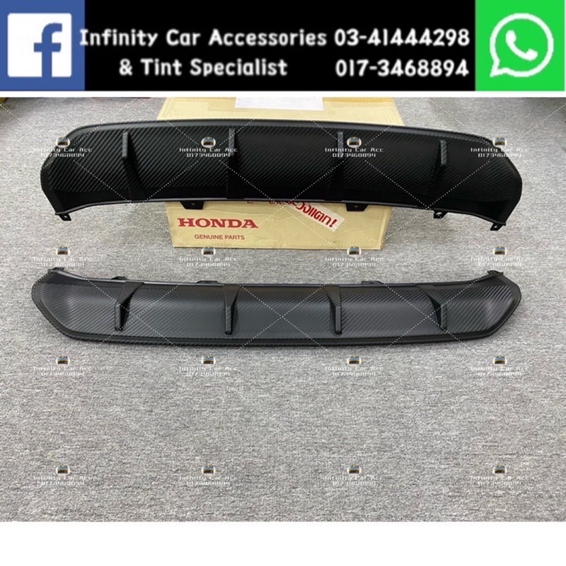 Ori Honda City Gn2 Sedan 2020 2021 Rs Rear Diffuser Lip Carbon Look Original Bodykit Body Parts 6823