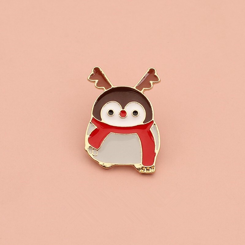 CHINANianning Festive Penguin Brooch Male and Female Cute Japanese Badge  Cartoon Anime Pin Clip Student Schoolbag Decora | Shopee Malaysia