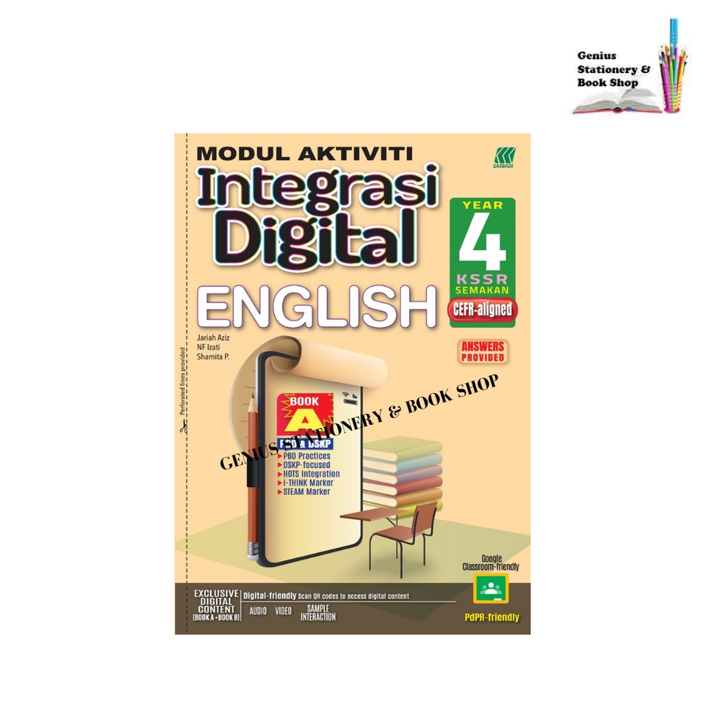 Modul Aktiviti Integrasi Digital English Buku A B Tahun Shopee Malaysia