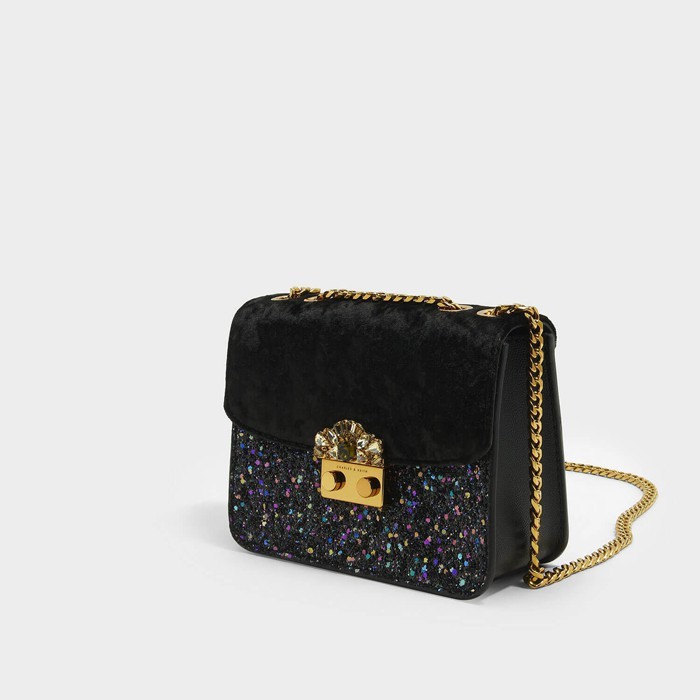 charles and keith embellished crossbody bag