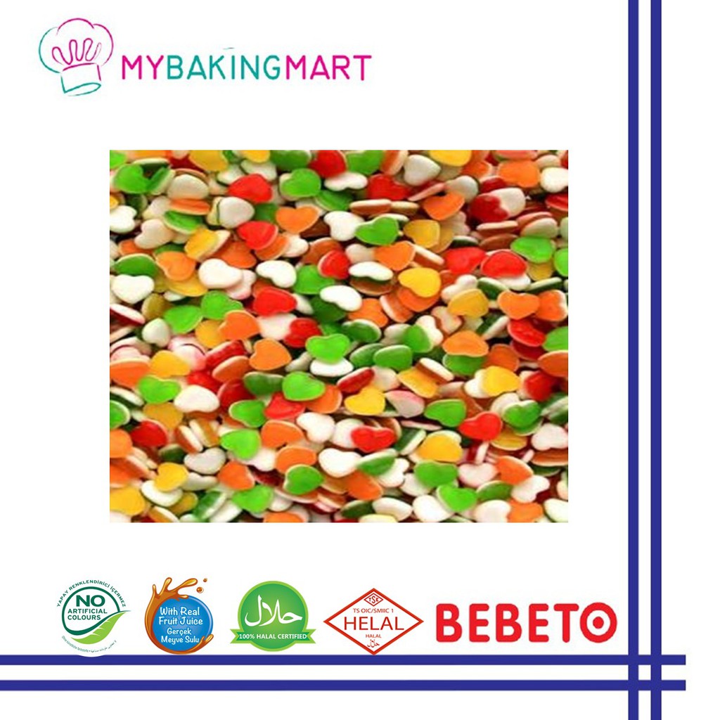 Bebeto Disney Heart Halal Gummy Candy 1 Kg Shopee Malaysia