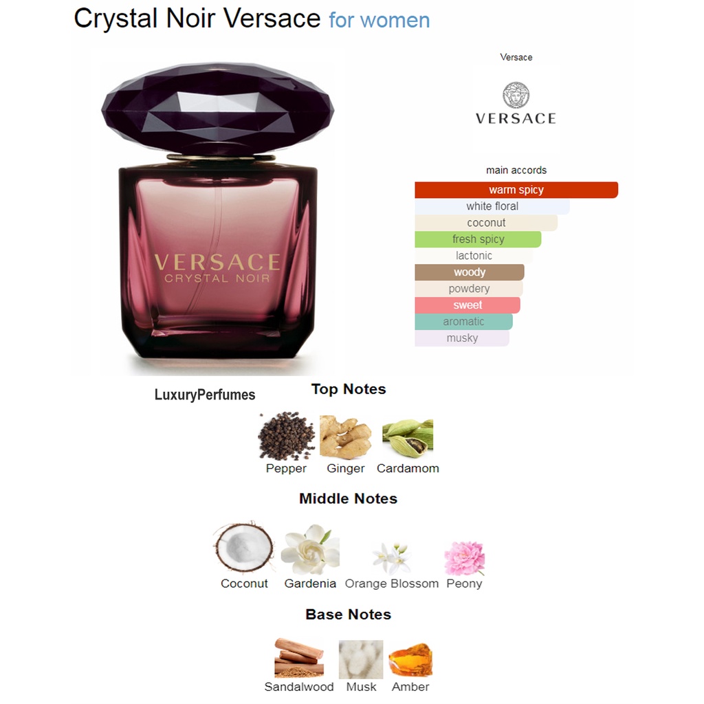 versace crystal noir notes