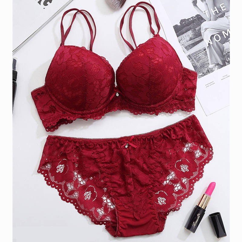 push up bra and panty set