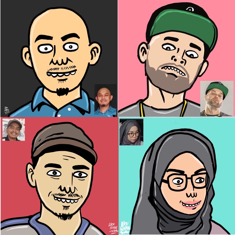 Kartun-kan Wajah Korang Style & Simple Trace
