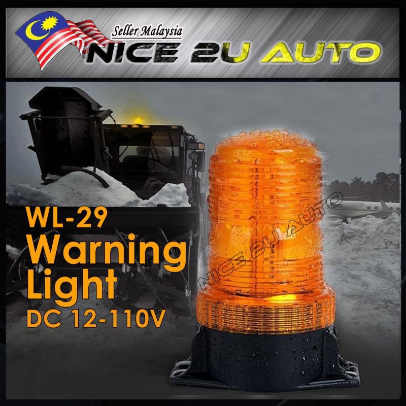 Led Warning Light 12-24V Strobe Warning Light Emergency Vehicle Beacon Lamp