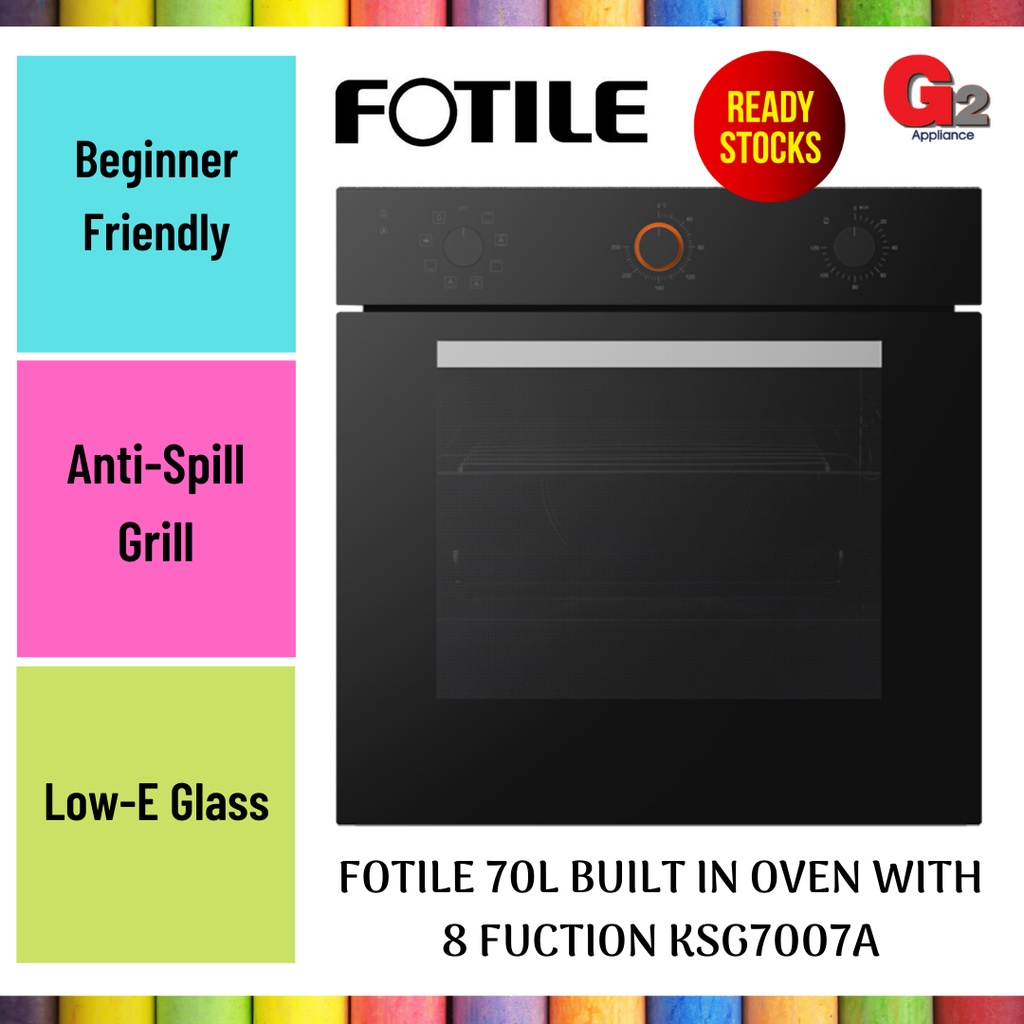 FOTILE (Send By Lorry) 70L BUILT IN OVEN WITH 8 FUCTION KSG7007A