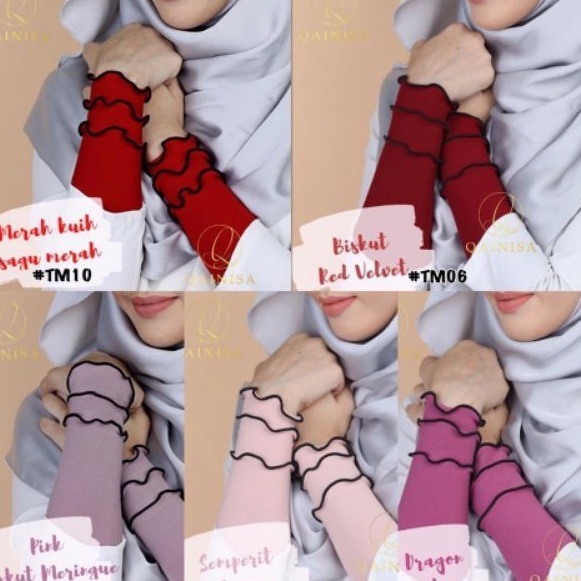 Offer Handsock 3 Ruffle Sarung Lengan Tangan Hand Sock Triple Layer Ruffle Shopee Malaysia