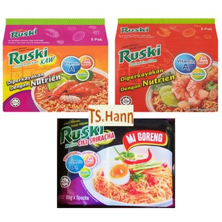 Ruski Instant Noodles Tom Yam Kaw 10packs X 80g Shopee Malaysia