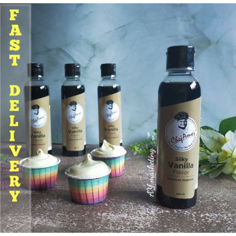 Vanilla Essence Esen Vanilla Esen Vanila Chef Amer Silky Vanilla Flavor Chef Amer Premium Essence