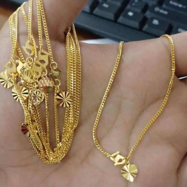  Gelang  kaki  padu dewasa emas  916  tulen Shopee Malaysia