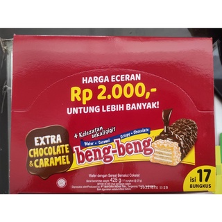 Beng beng wafer EXTRA coklat chocolate wafer jajan Indonesia halal