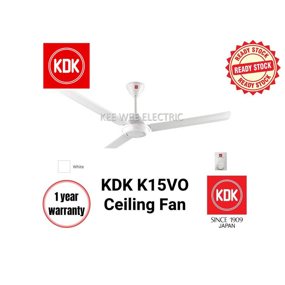 KDK K15V0 60" CEILING FAN CEILING FAN WHITE K15VO PBR BROWN Shopee