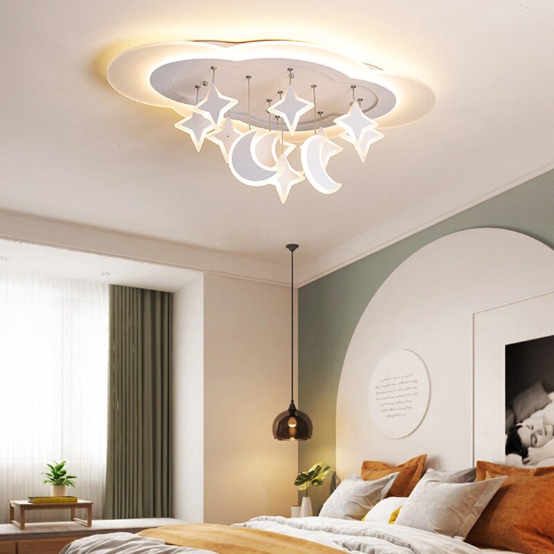 Led Cloud Ceiling Lights Luminaire Ceiling Lamp Children Baby Kids Bedroom Light Fixtures Colorful Lighting Light Shopee Malaysia