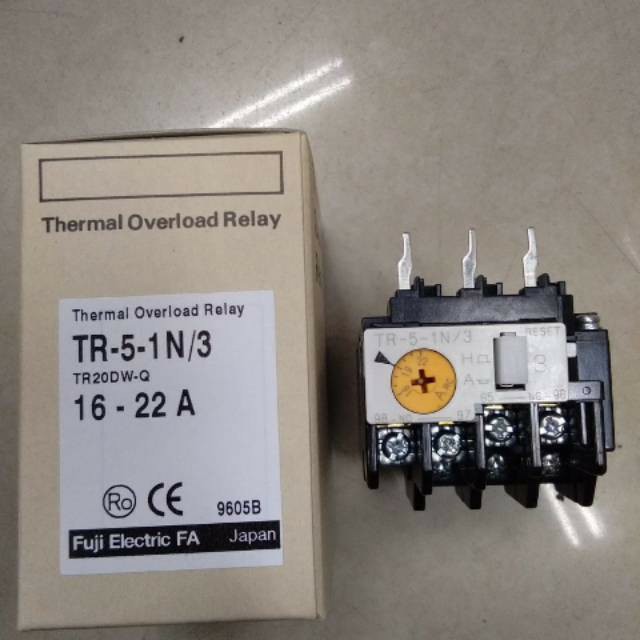 Fuji Electric Tr 5 1n 3 16 22a Thermal Overload Relay Shopee Malaysia