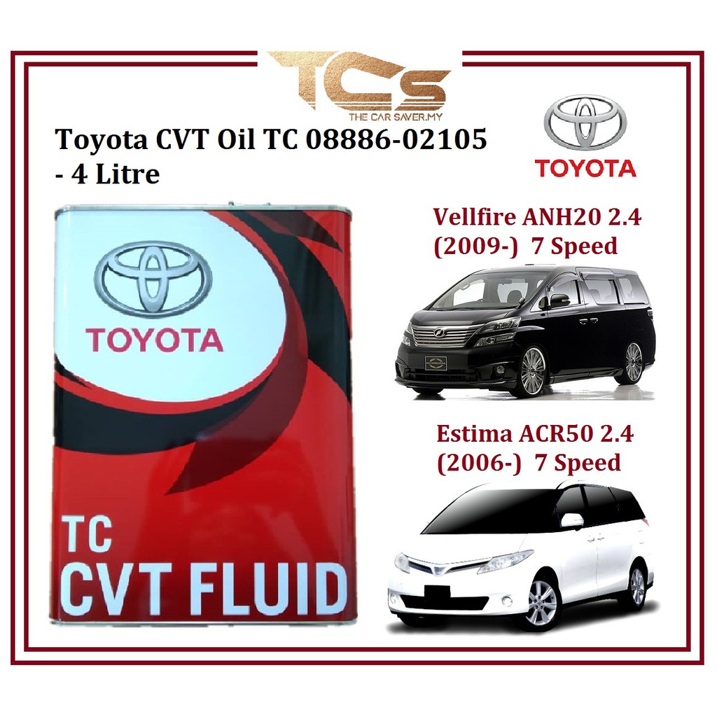 Toyota CVT Oil TC 08886-02105 - 4 Litre