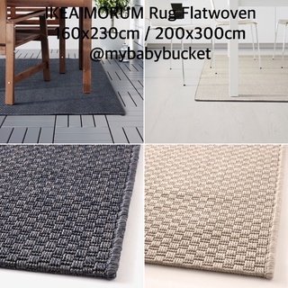 LAPPLJUNG RUTA Rug Black and White Low Pile 100%Pp Floor Rugs Carpets-160x230cm 