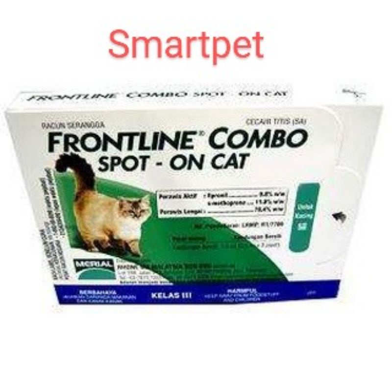 Frontline Combo Spot  On Cat / Ubat Kutu Kucing 1pipet 0.5ml  Shopee