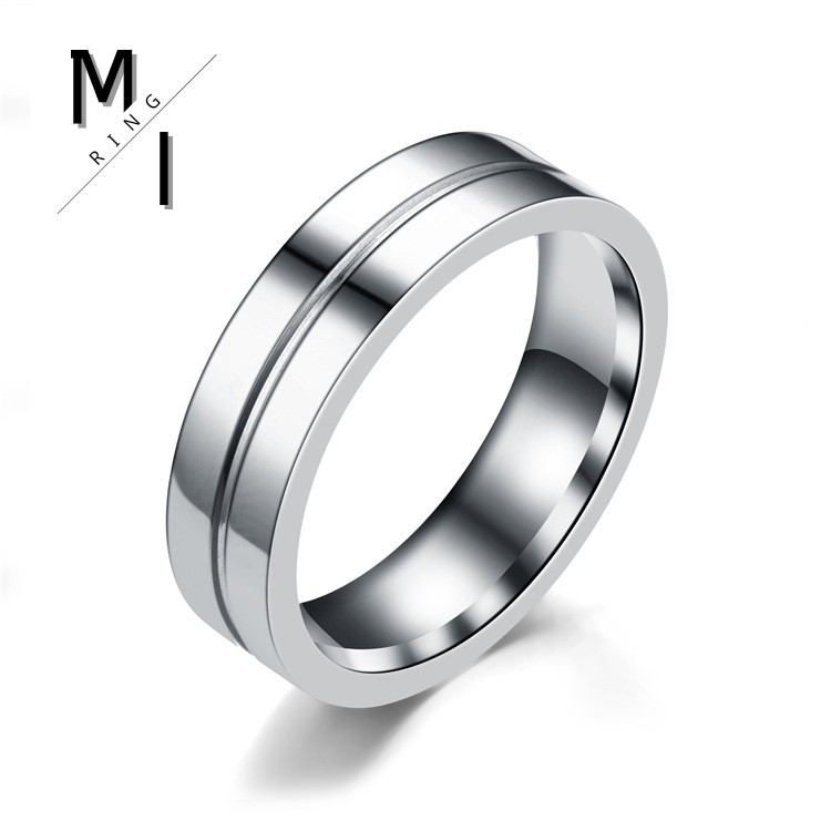 6mm 316L steel Cincin couple ring love ring wedding jewelry khawin Cincin murah ring diamond berlian cincin zikir hadiah