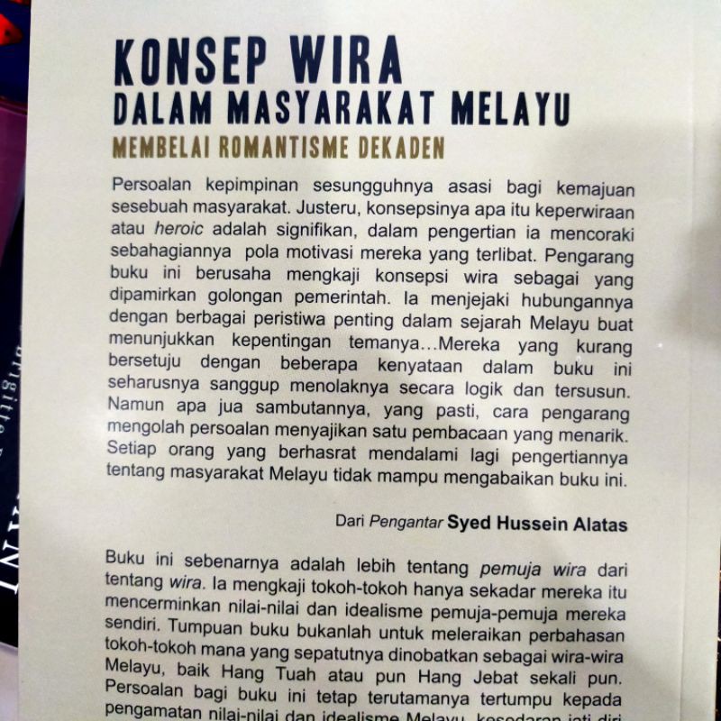 Konsep Wira Dalam Masyarakat Melayu Membelai Romantisme Dekden Shaharuddin Maaruf Shopee Malaysia