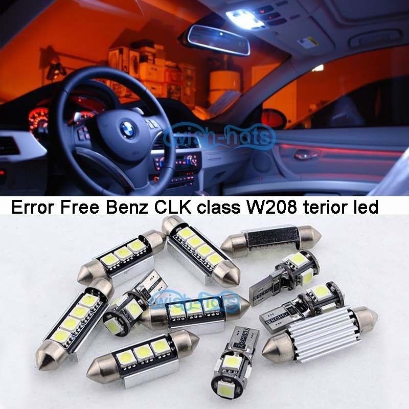 6pcs White Led Lights Interior Package Kit For 1998 2011