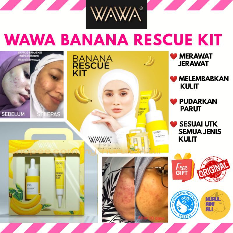 WAWA DERMA SKIN by WAWA ZAINAL | WAWACOSMETICS Skincare by Wawa Zainal | Banana Serum | Lemon Cleanser