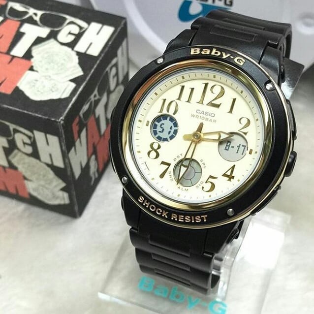 Casio Bga 151ef 1b Baby G Analog Digital Sporty Design Classic Black Resin Band Original Watch Bga 151ef Shopee Malaysia