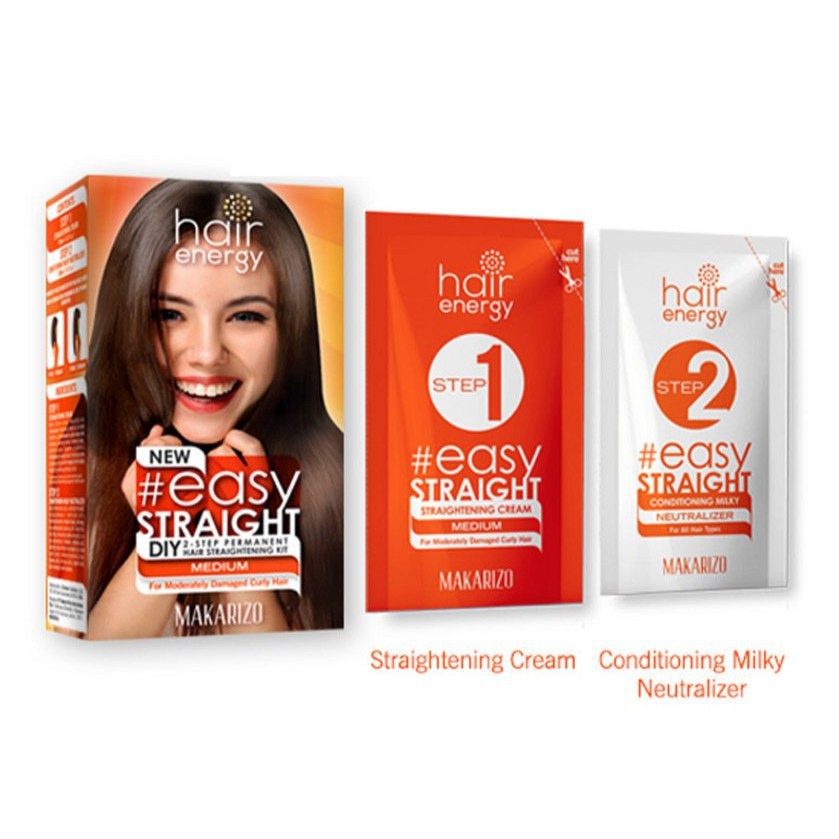 Makarizo Hair Energy Easy Straight Diy 2 Step Series Shopee Malaysia