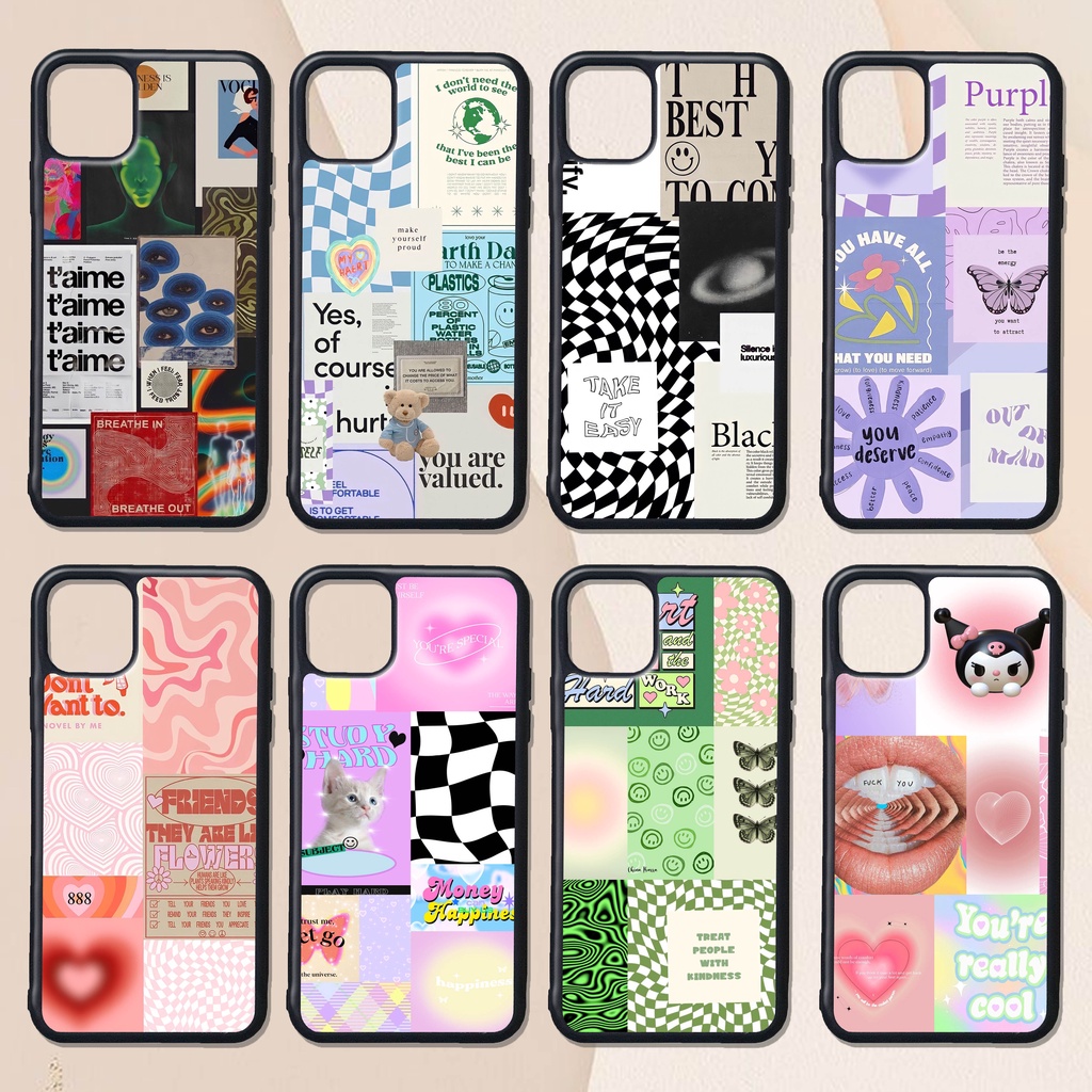 Case CUSTOM RUBBER IPHONE ANDROID CASING ALL TYPE Theme CUTE AESTHETIC ...