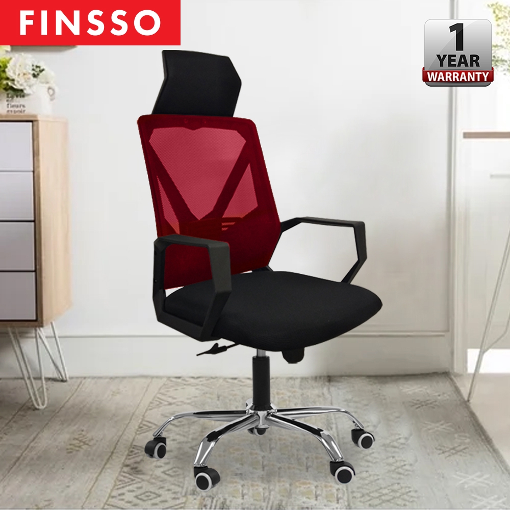 FINSSO: LEONARD Black Saddle Office Chair