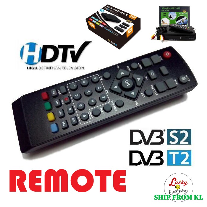 Remote control Mytv dvb t2/s2/k3/k2 | Shopee Malaysia