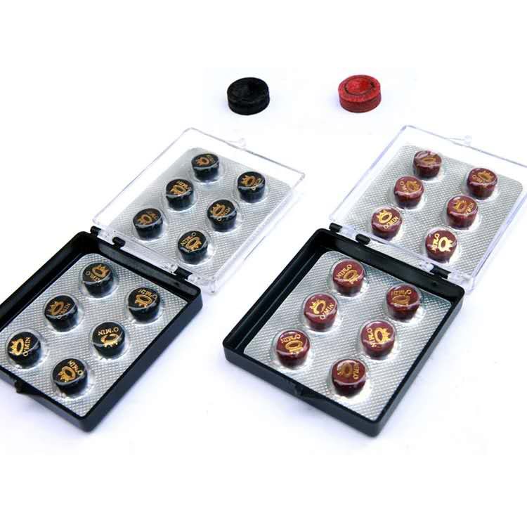 1 PCS O'MIN Original Multi-layer Snooker Cues Tip 10.5mm/12mm Professional Snooker Billiard Accessories Red Black