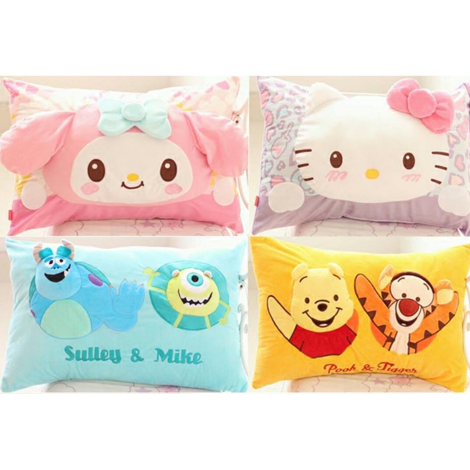 Hello Kitty My Melody Winnie Pooh 3d Pillow Case Shopee Malaysia