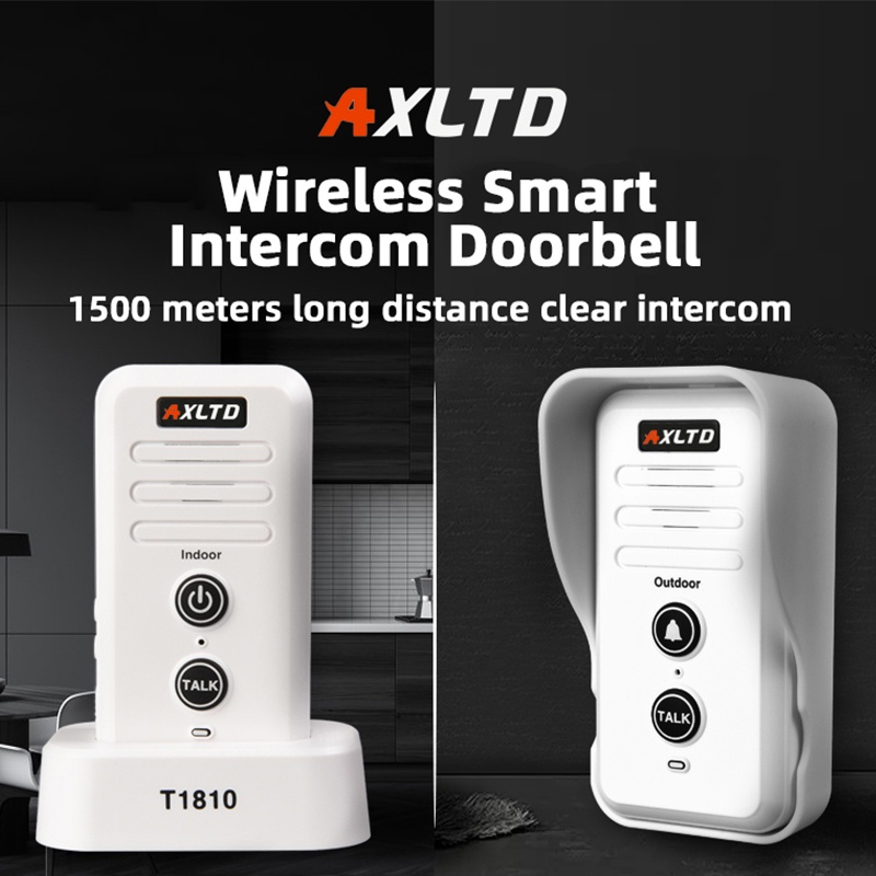 AXLTD T1810 Wireless Doorbells Waterproof Electronic Intercom System ...