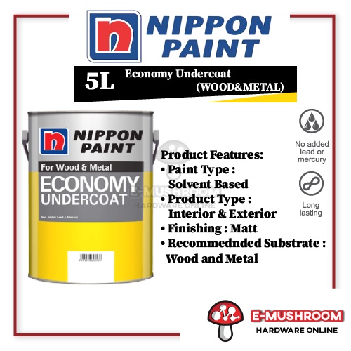 5L Nippon Paint Economy Undercoat Shopee Malaysia