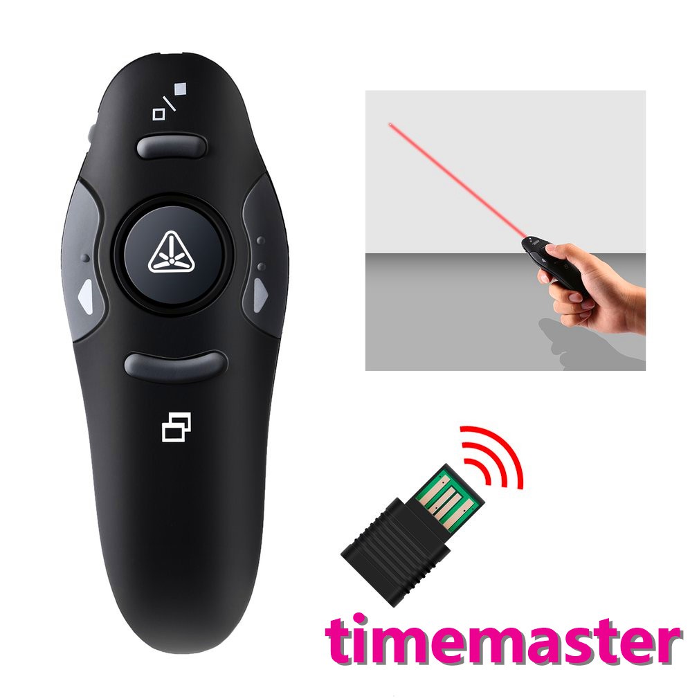 USB Wireless 2.4GHz PowerPoint PPT Presenter Remote Control Laser Pointer Pen 