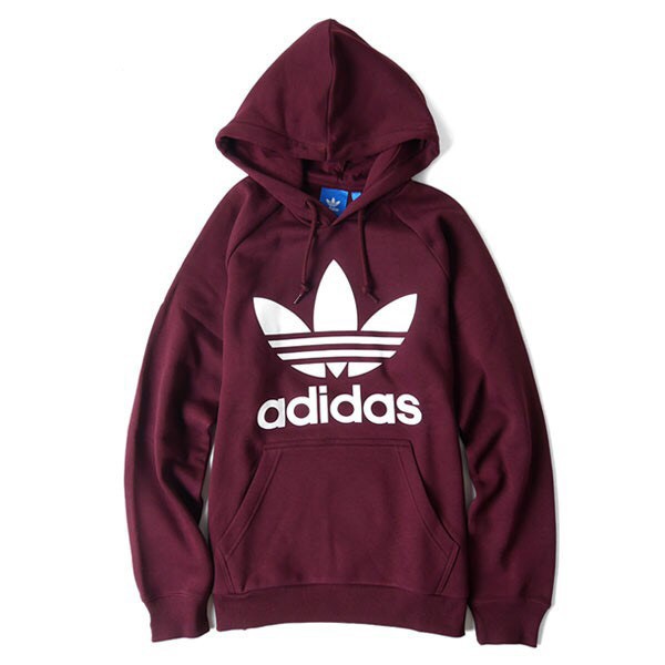 burgundy adidas originals hoodie