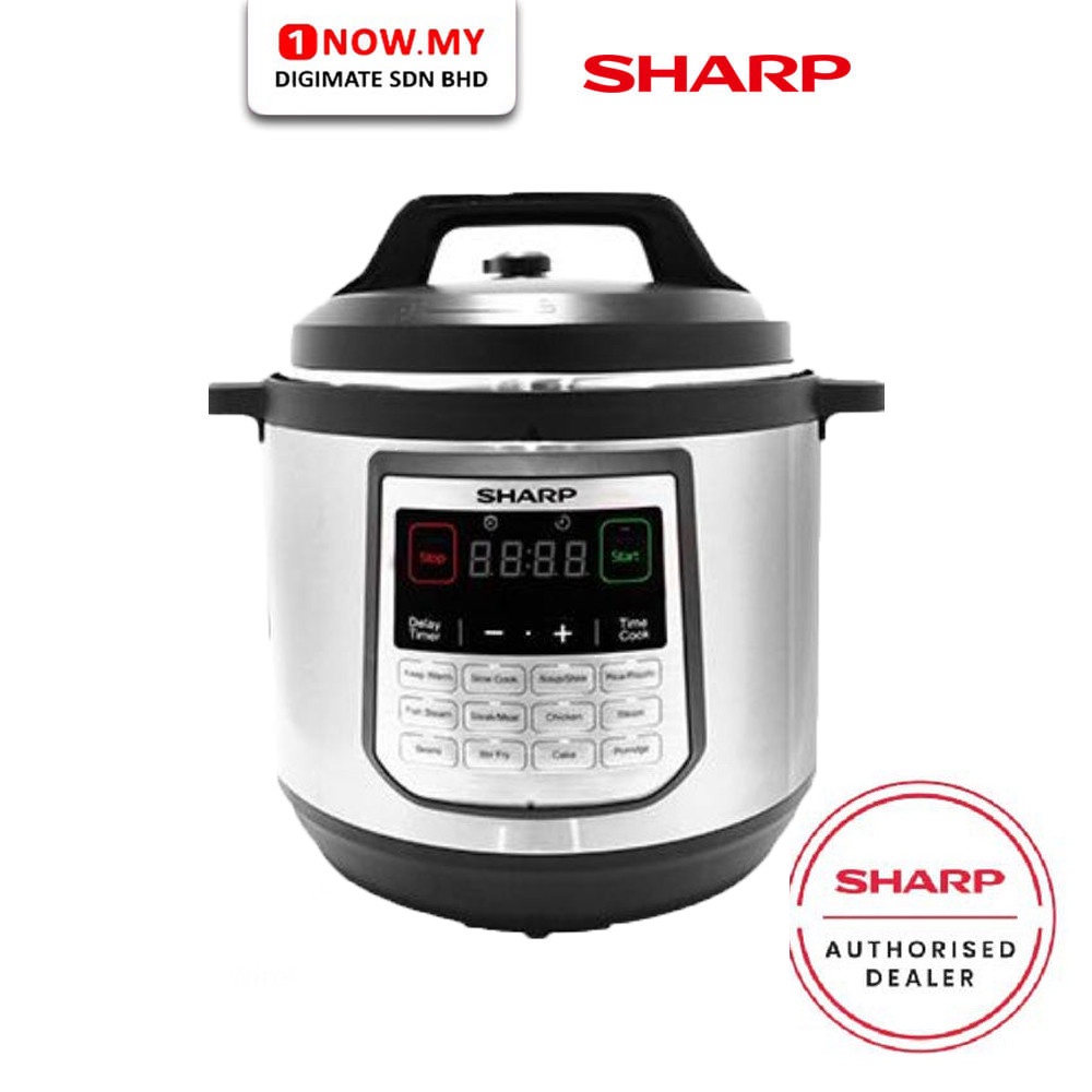 SHARP 8L Pressure Cooker KQ809ST (Self Pressure Function) Shopee Malaysia