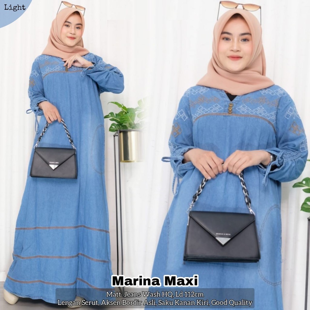 marina maxi in light blue