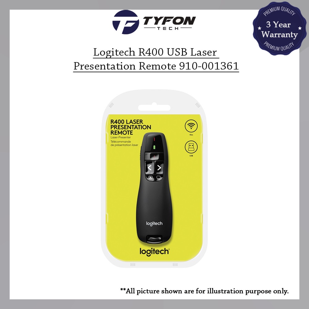 Logitech R400 Wireless Presenter Remote 910001361 Shopee Malaysia