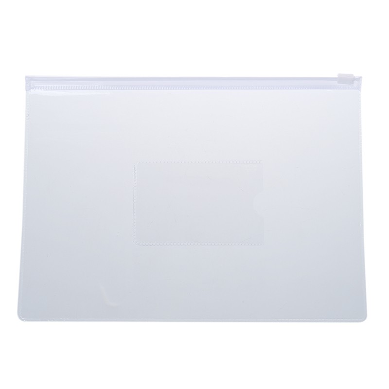 uxcell 20 Pcs Blue Clear Size A5 Paper Slider Zip Lock Closure Folders Files Bags 