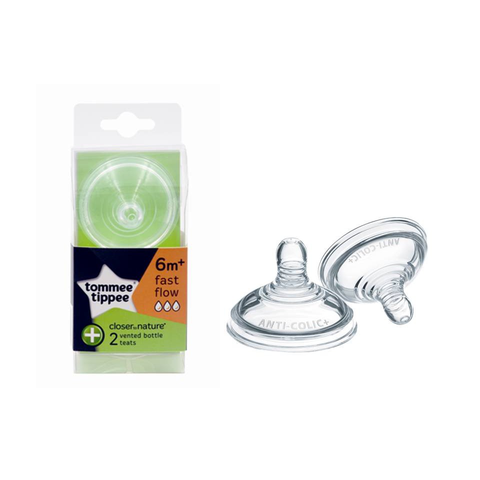 tommee tippee anti colic teats 6m 