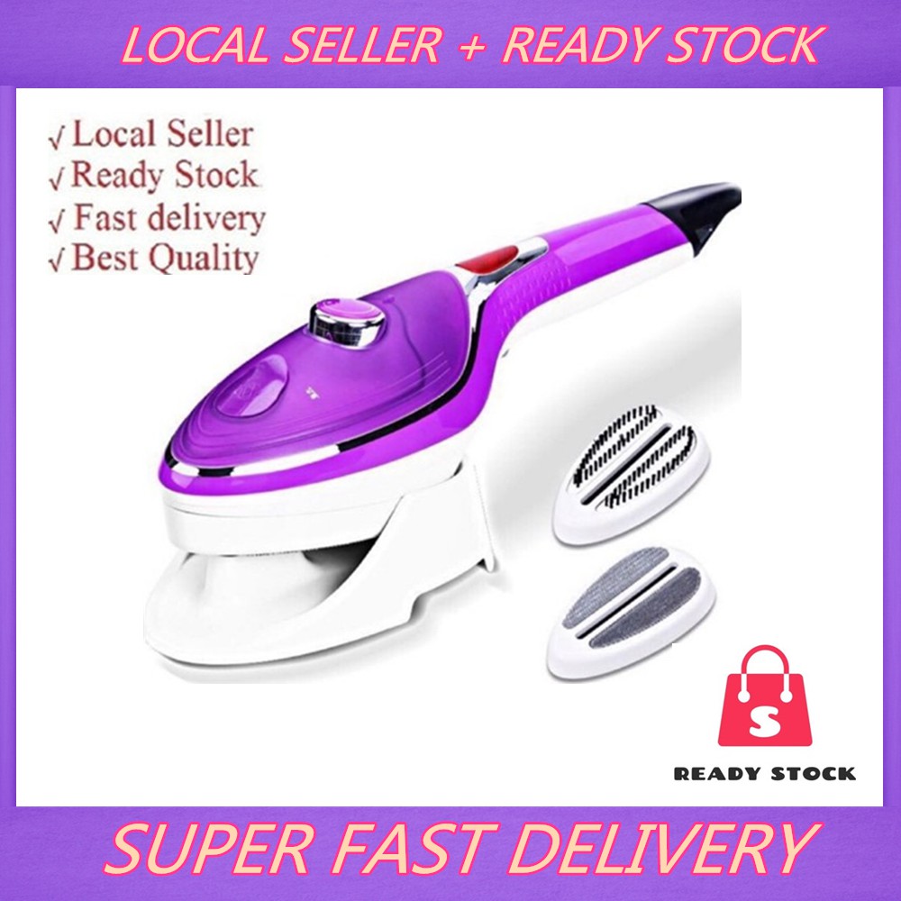 🎁KL STORE✨ (Local Seller+Ready Stock)Steam Iron 2 In 1 Garment Steamer Non Stick Iron Tob