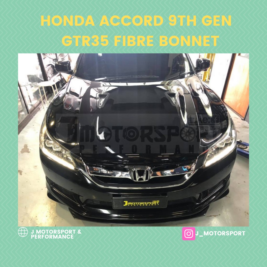 HONDA ACCORD 9TH GENERATION CARBONFIBER BONNET HOOD  Shopee Malaysia