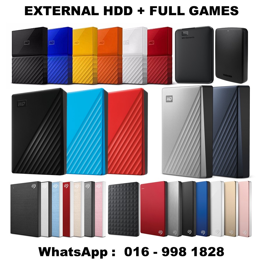 External HDD Hard Disk PC Game 500GB 1TB 2TB 4TB 5TB Shopee Malaysia