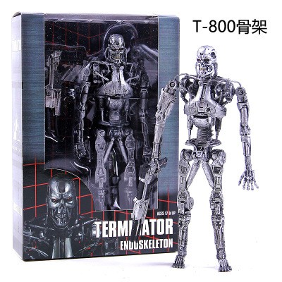 NECA The Terminator T-800 T-1000 Endoskeleton PVC Action Figure