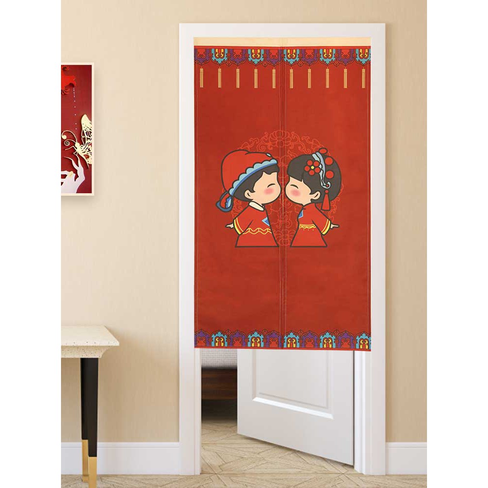 Wedding Room Decoration Fabric Curtains Home Bathroom Kitchen Door