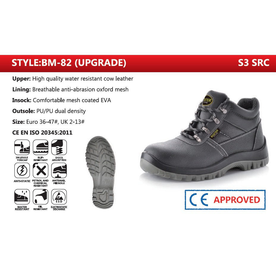 safety boot*badminton shoes* UNISEX BOXTER Industrial SAFETY SHOES