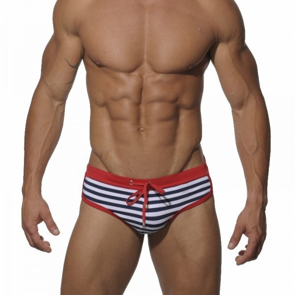 mens striped bathing suit